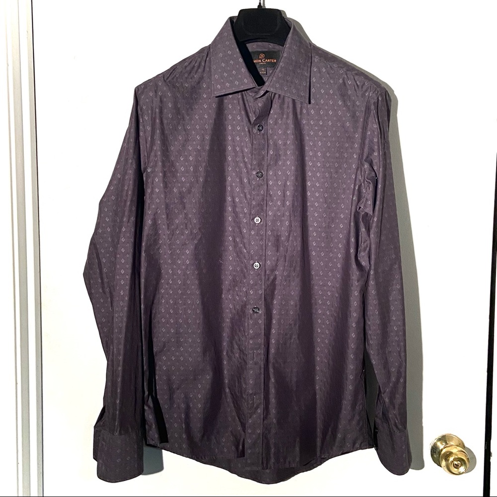 Like new, Simon Carter grey slim fit dress shirt 16/41